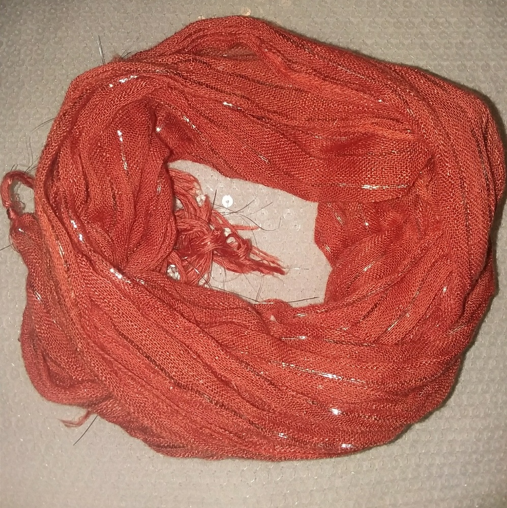 Burnt orange scarf